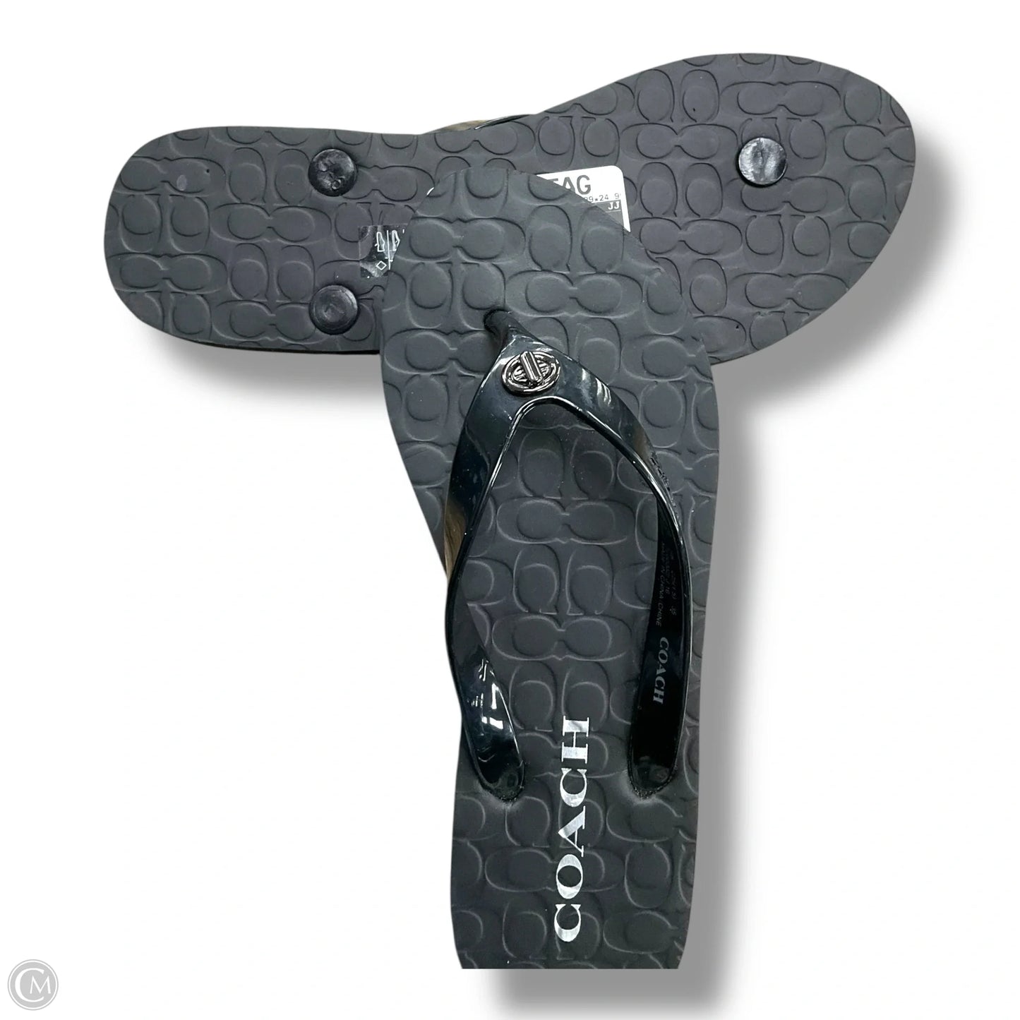 Sandals Designer By Coach In Black, Size: 5