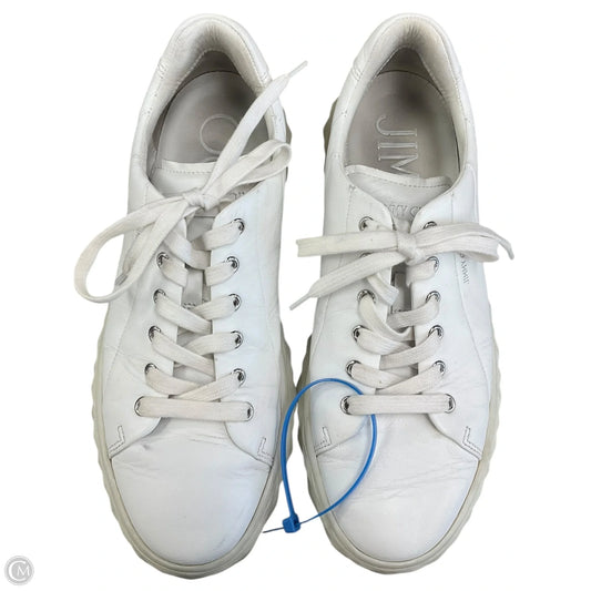 Shoes Luxury Designer By Jimmy Choo In White, Size: 8.5