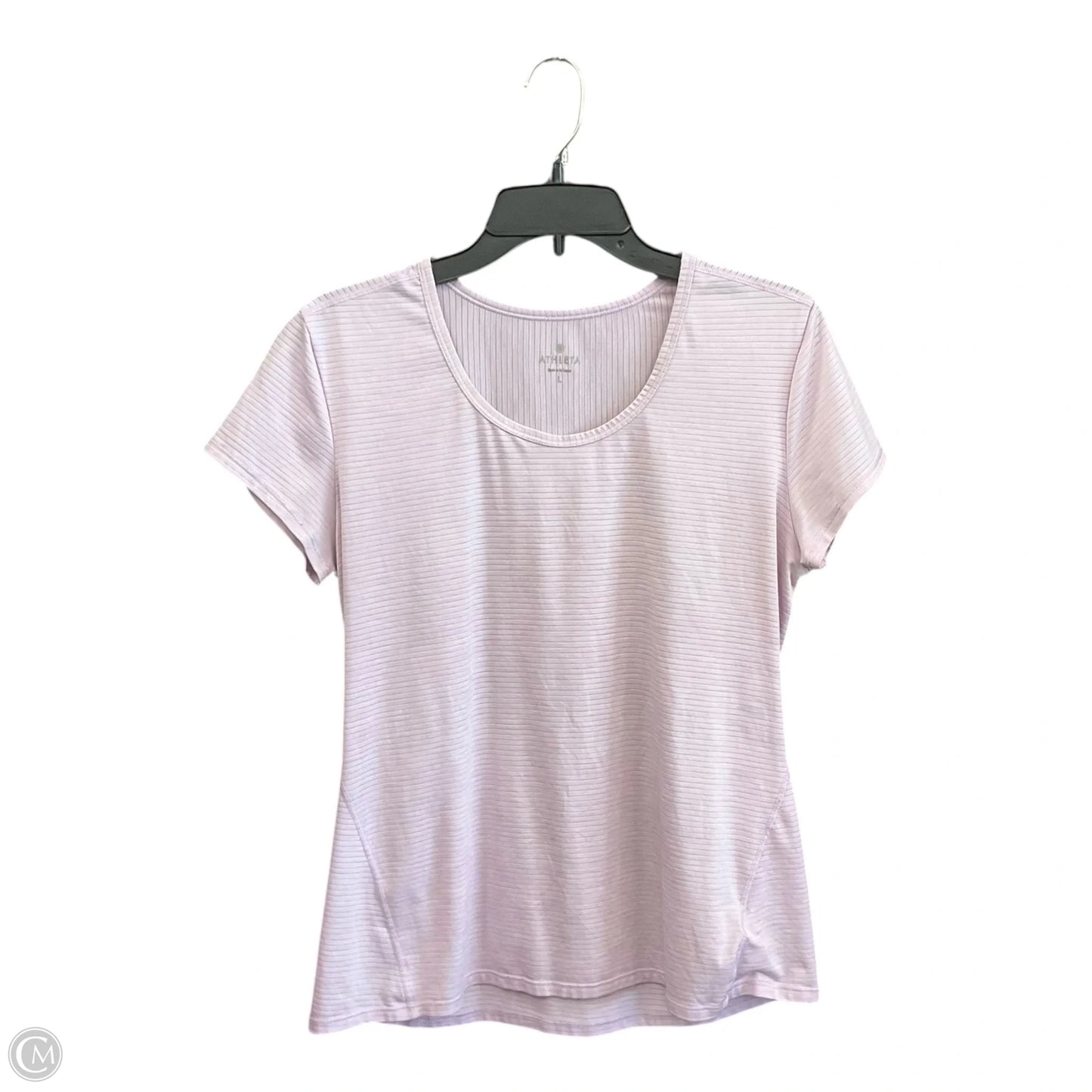 Athletic Top Short Sleeve By Athleta In Purple, Size: L