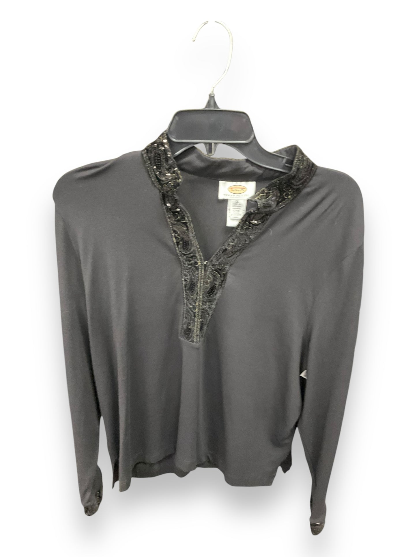 Top Sleeveless By Talbots In Black, Size: 2x