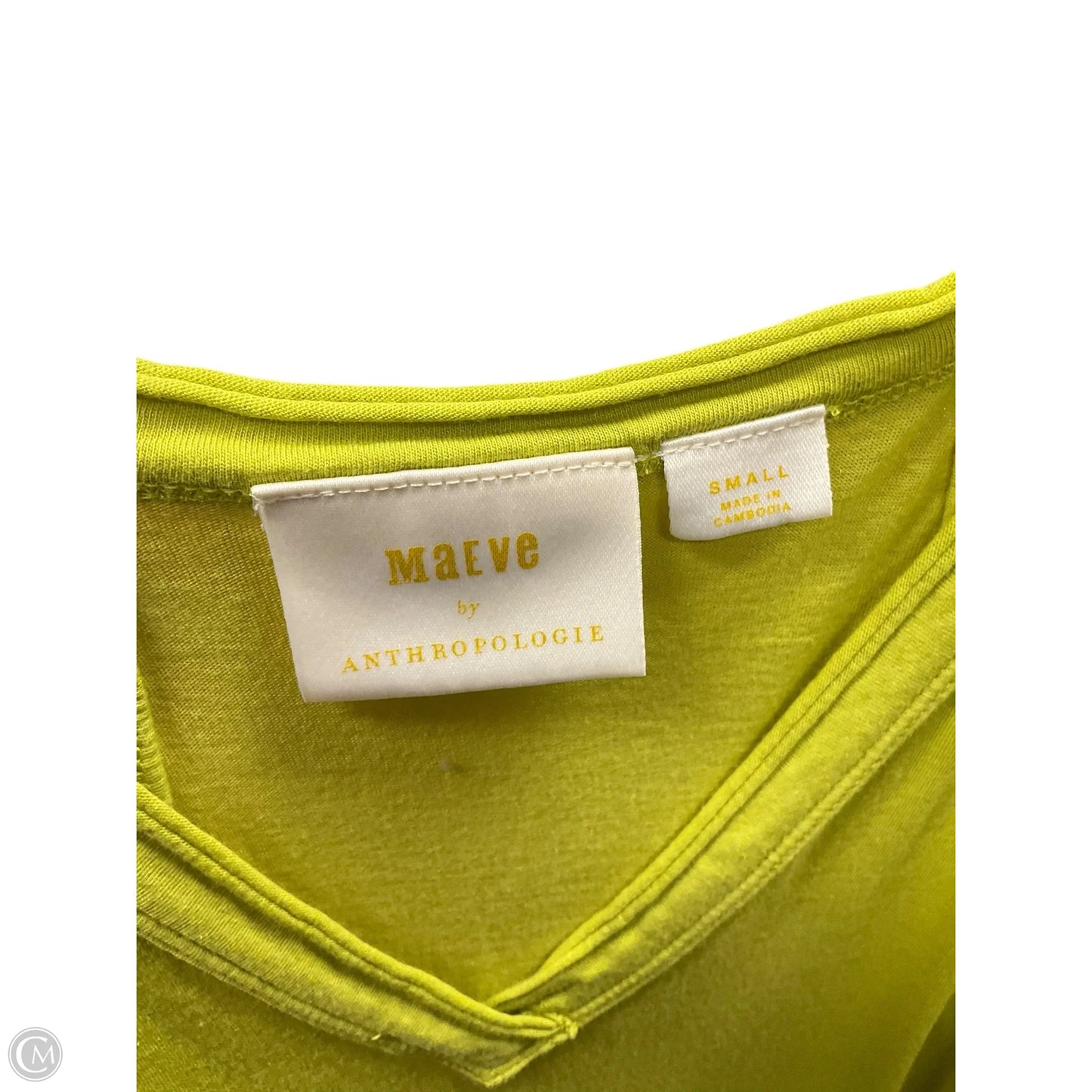 Top Sleeveless By Maeve In Green, Size: S