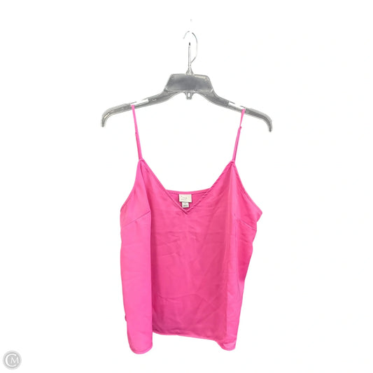 Top Sleeveless Basic By A New Day In Pink, Size: L