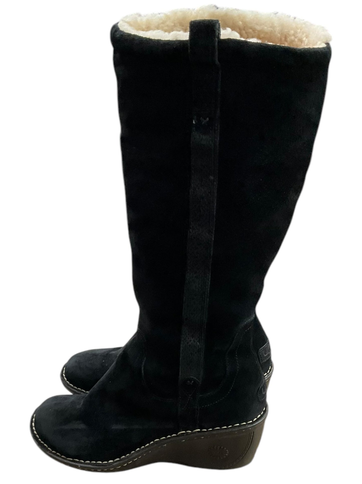 Boots Mid-calf Heels By Ugg Size: 7