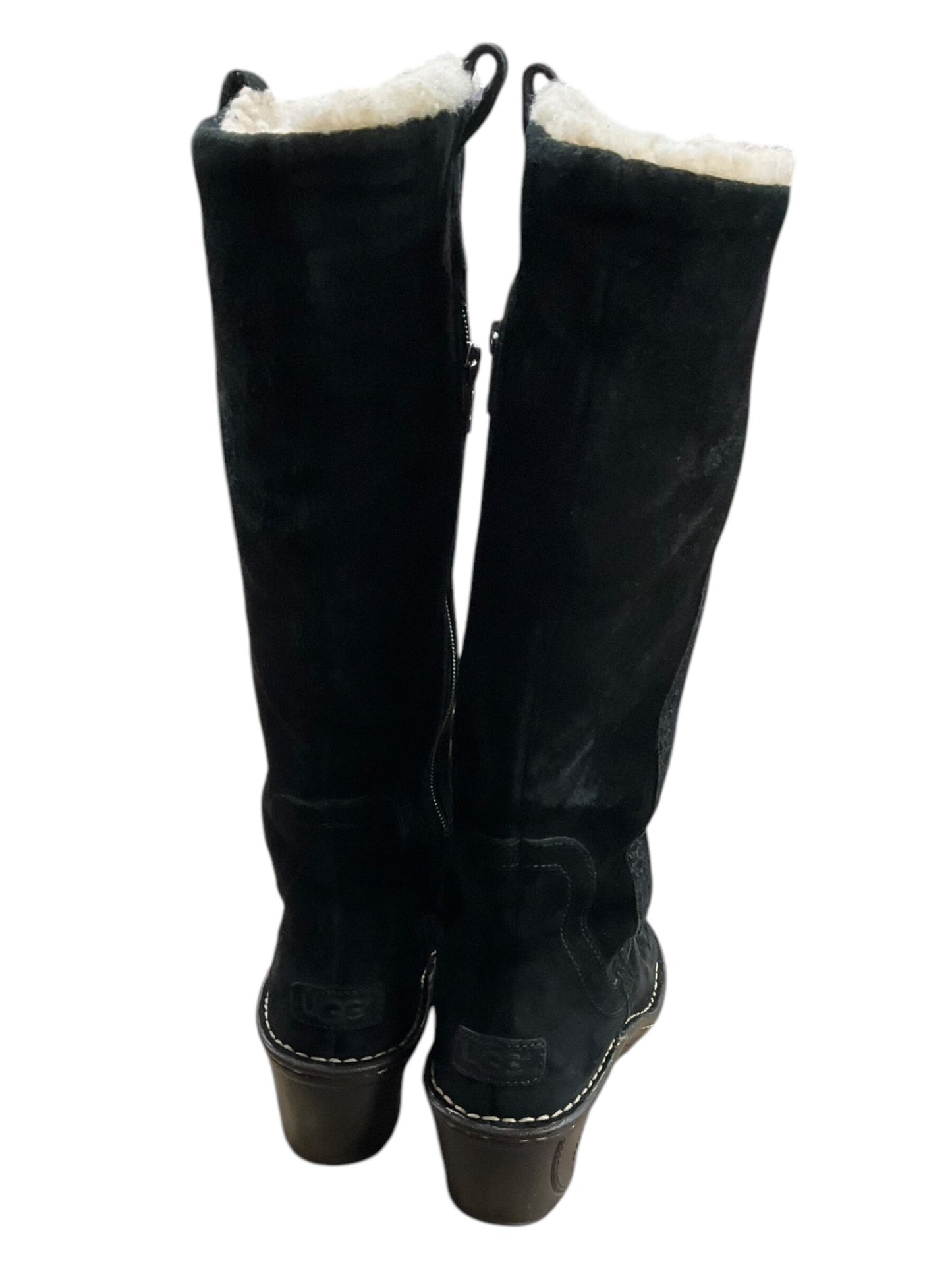 Boots Mid-calf Heels By Ugg Size: 7