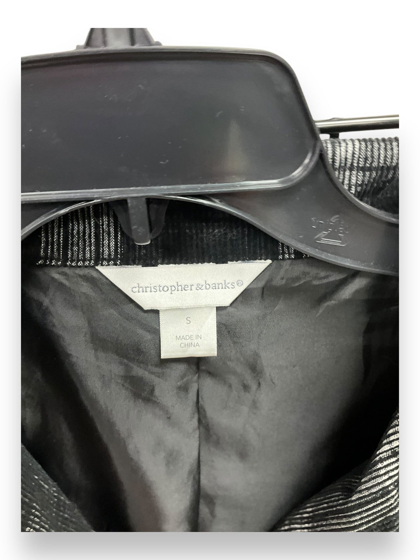 Jacket Other By Christopher And Banks In Black & White, Size: S