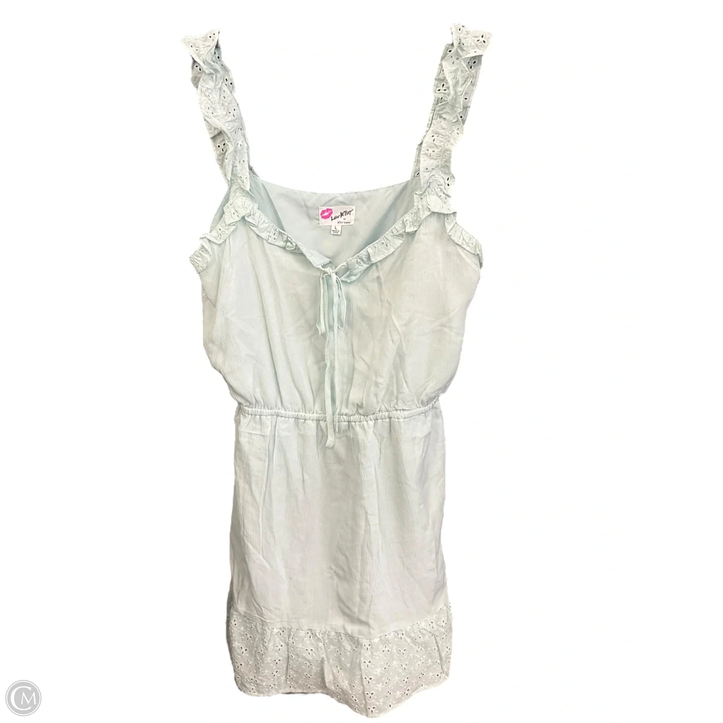 Dress Casual Short By Betsey Johnson In Blue, Size: L