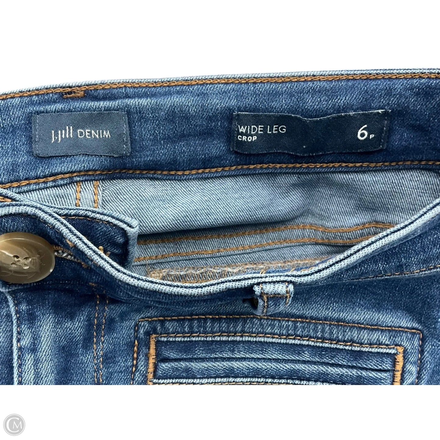 Jeans Wide Leg By J. Jill In Blue Denim, Size: 6p