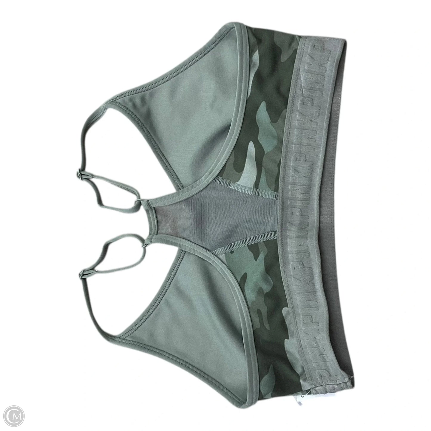 Athletic Bra By Pink In Camouflage Print, Size: M