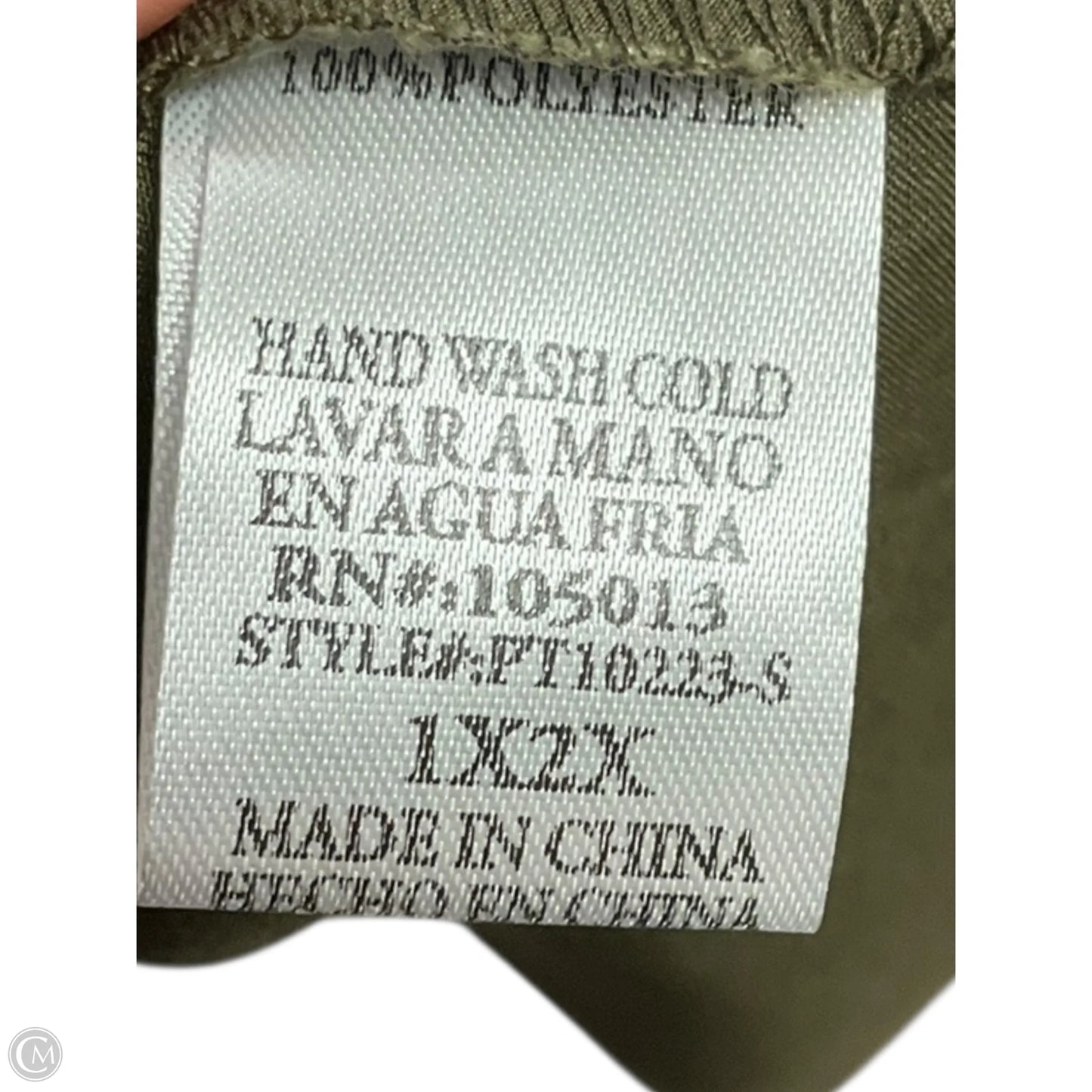 Top Short Sleeve By Andree By Unit In Green, Size: 2x