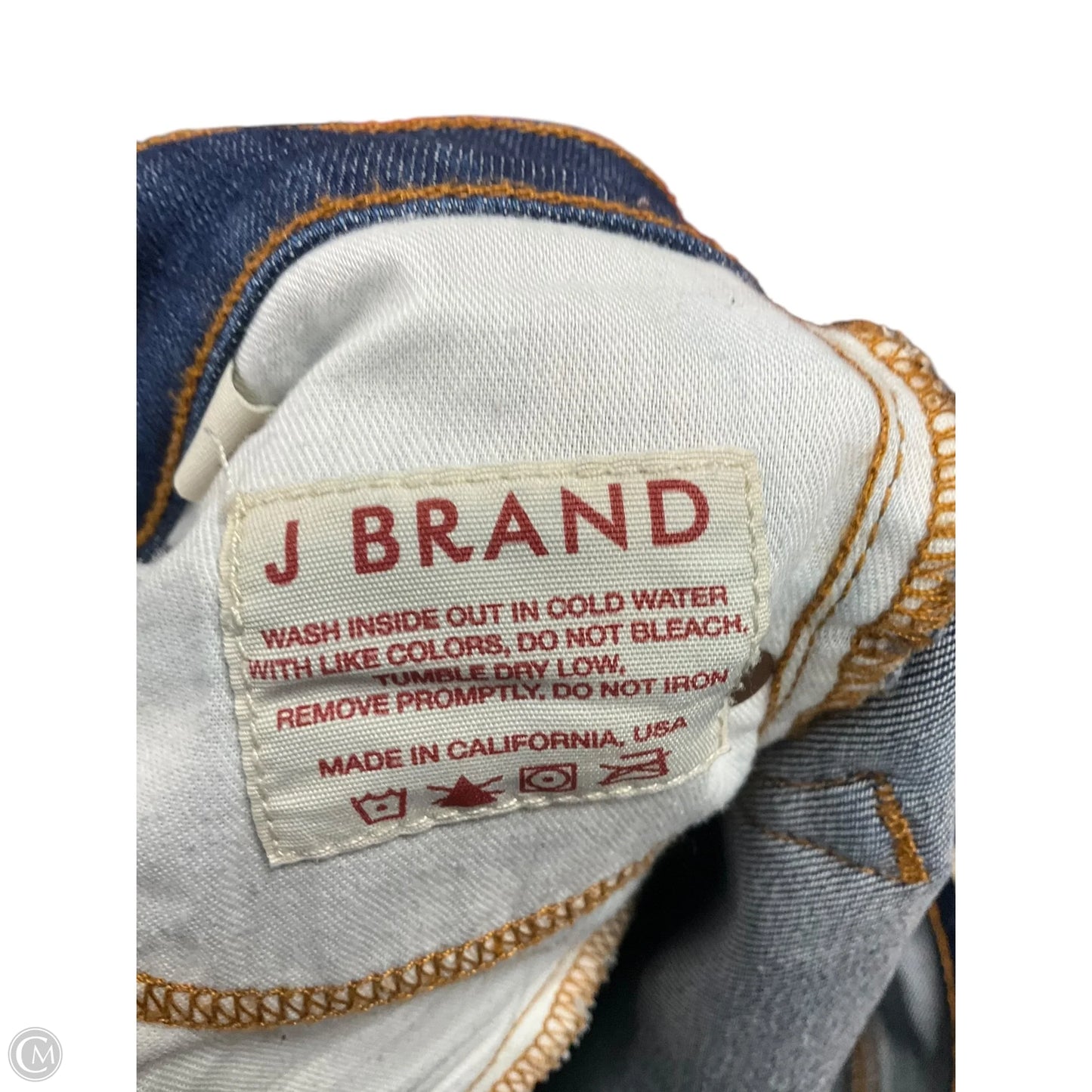 Jeans Straight By J Brand In Blue Denim, Size: 8