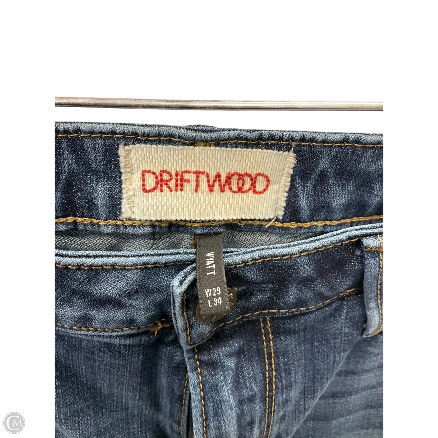 Jeans Flared By Driftwood In Blue Denim, Size: 8