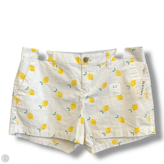 Shorts By Old Navy In White & Yellow, Size: 6