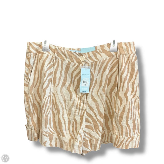 Shorts By Clothes Mentor In Brown & Cream, Size: 12