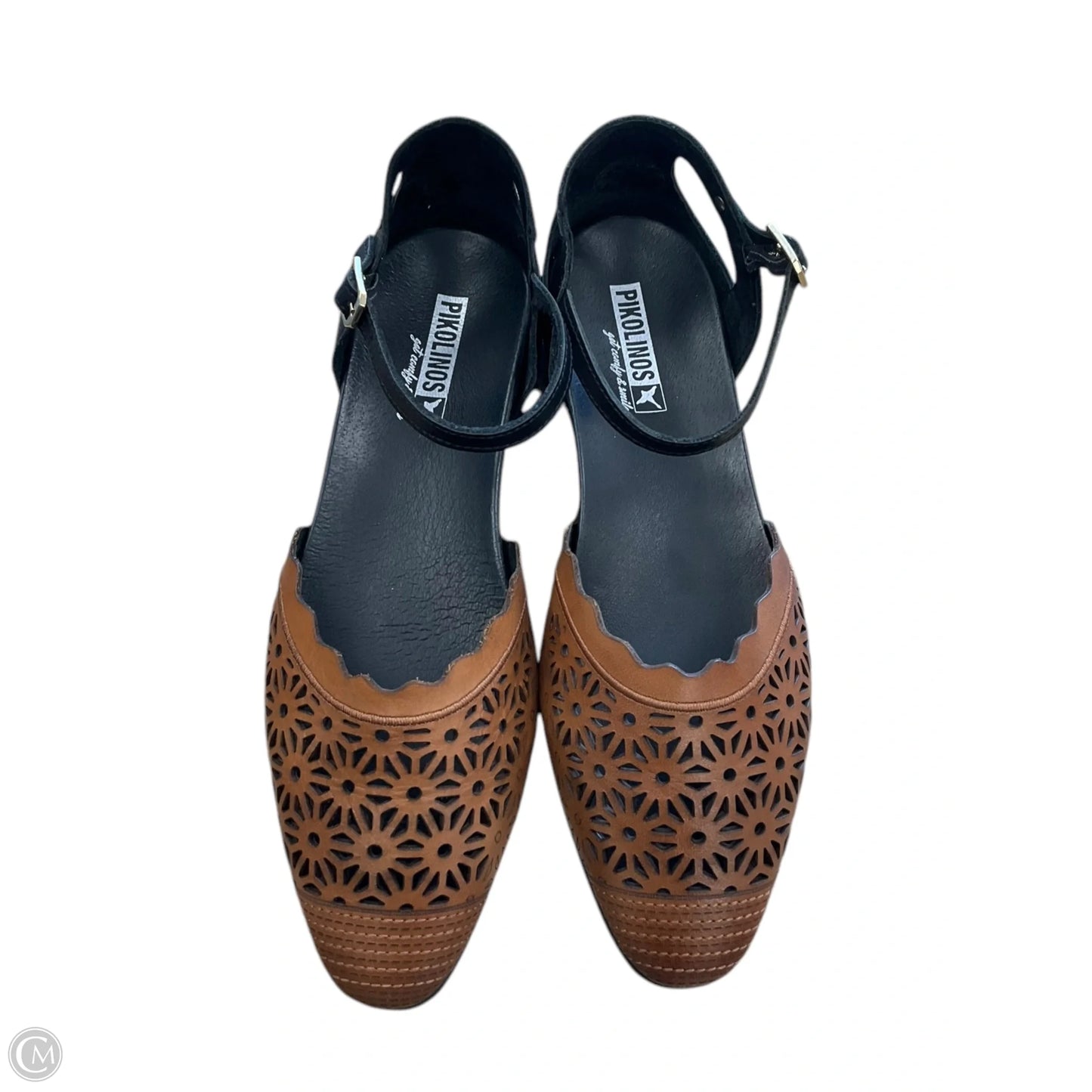 Shoes Flats By Pikolinos In Black & Brown, Size: 6.5