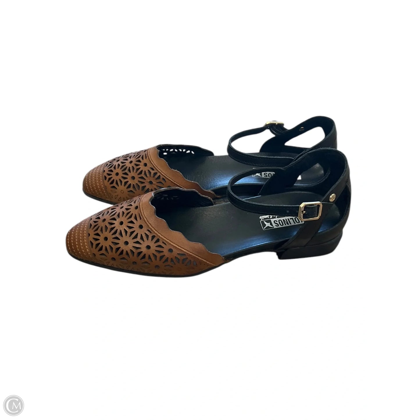 Shoes Flats By Pikolinos In Black & Brown, Size: 6.5