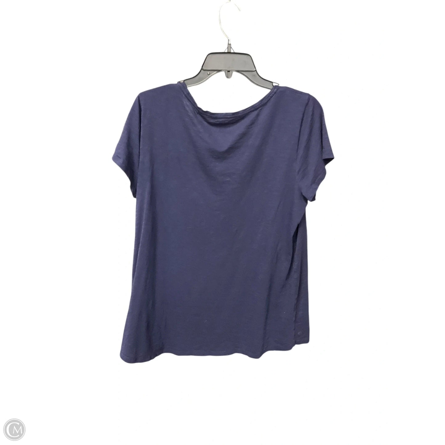 Top Short Sleeve Designer By Lilly Pulitzer In Navy, Size: Xl