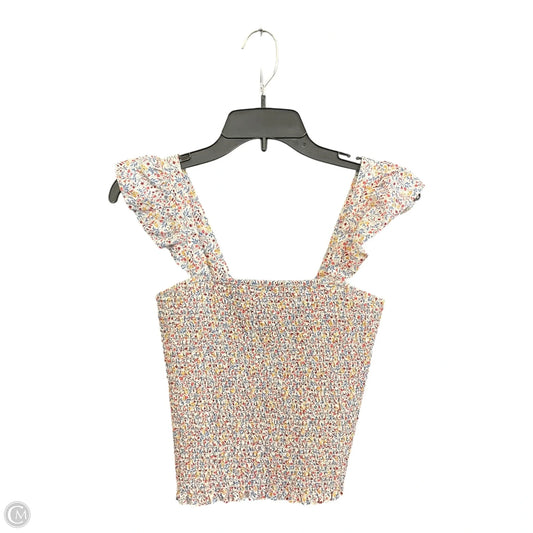 Top Sleeveless By Old Navy In Floral Print, Size: S