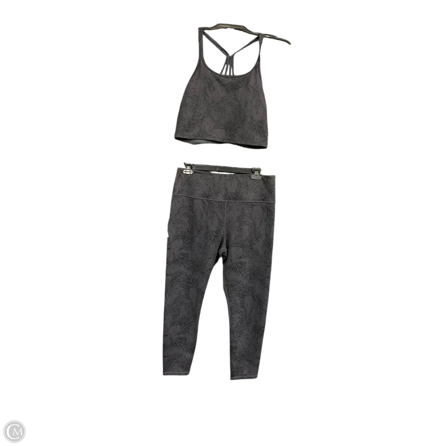 Athletic Pants 2pc By Zyia In Black & Grey, Size: Xl