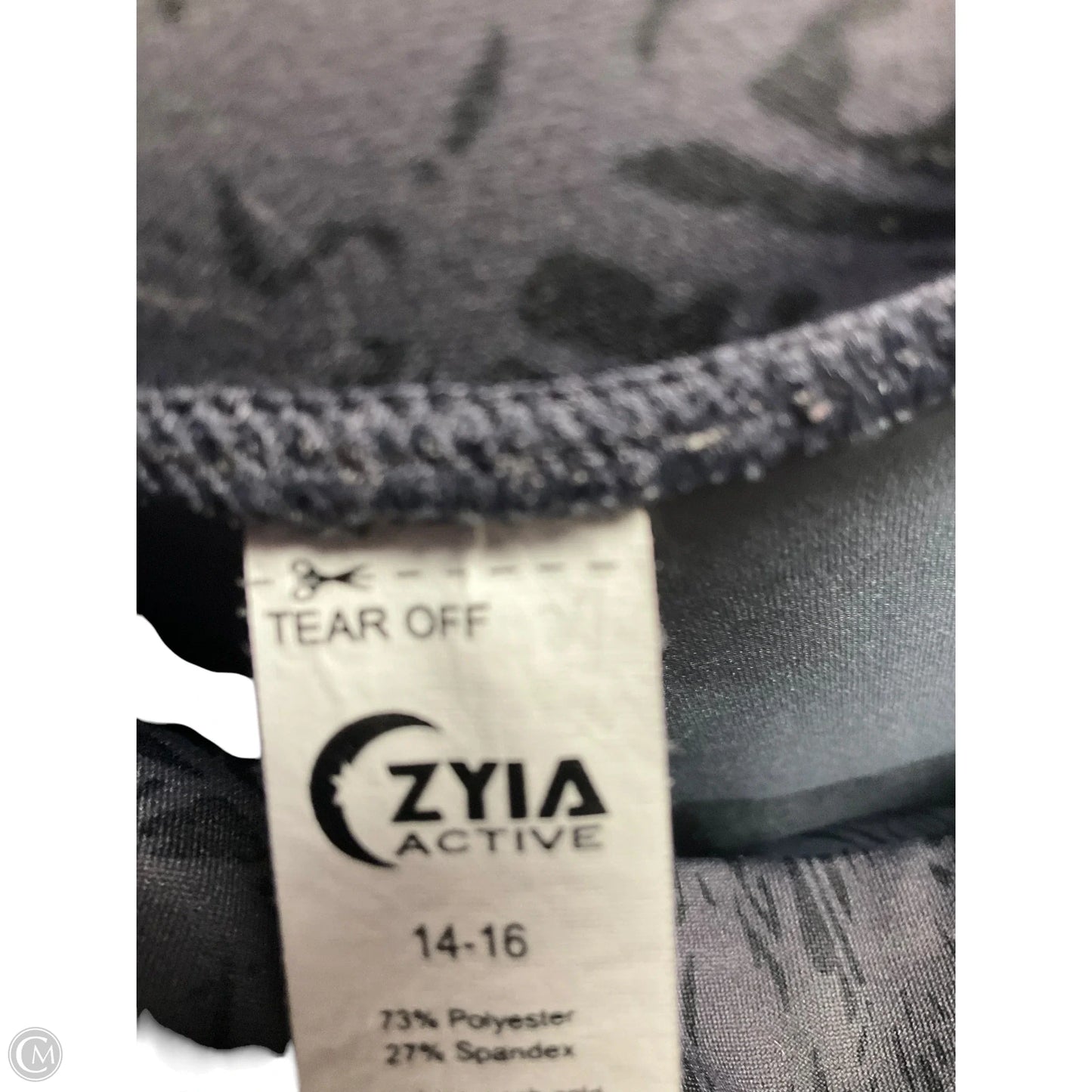 Athletic Pants 2pc By Zyia In Black & Grey, Size: Xl
