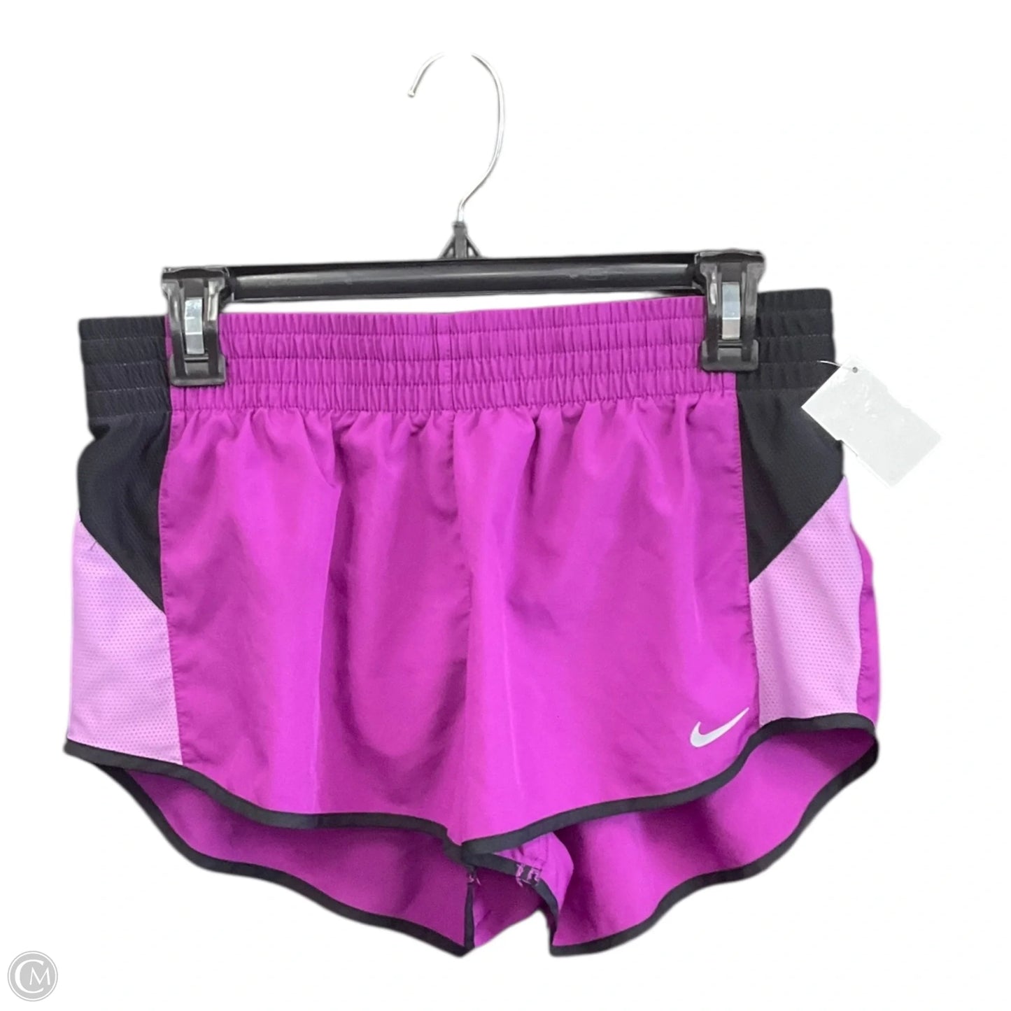 Athletic Shorts By Nike Apparel In Black & Purple, Size: M
