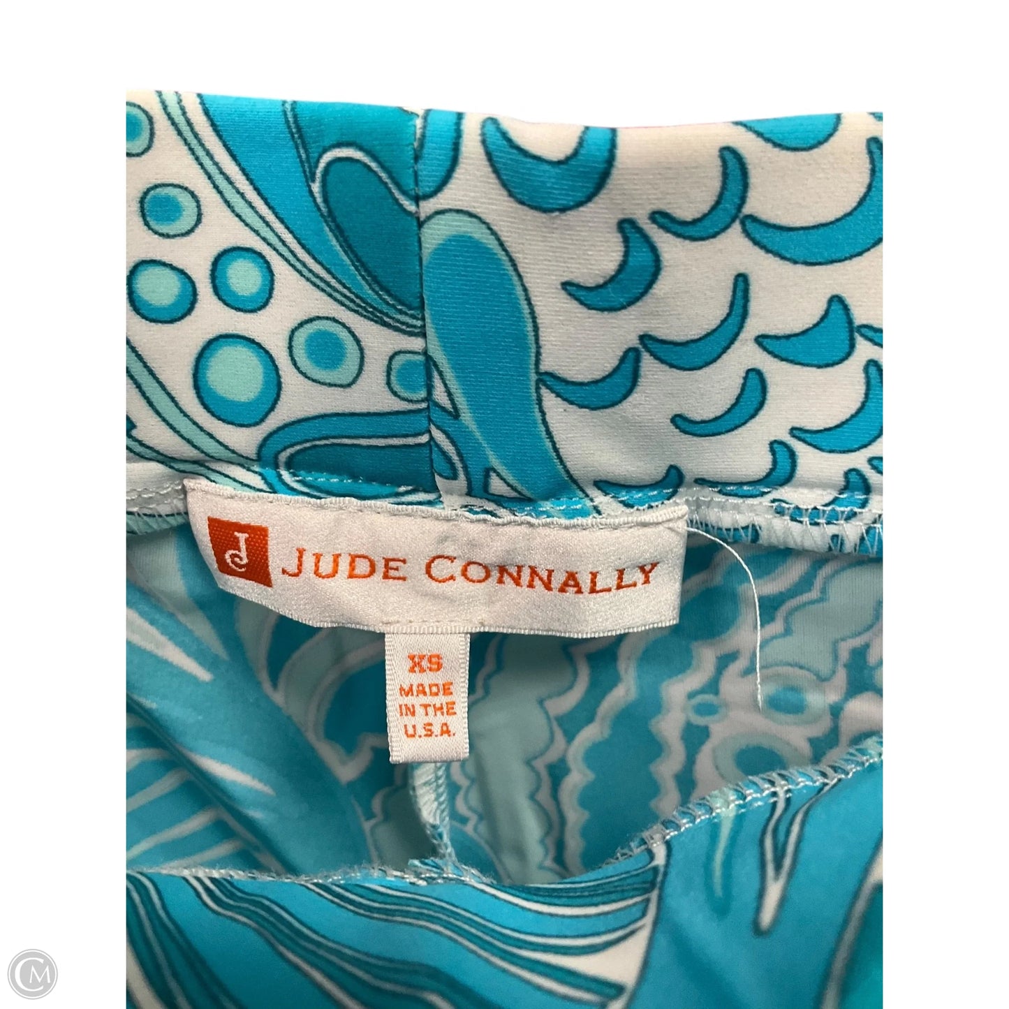 Pants Wide Leg By Jude Connally In Blue & White, Size: 2