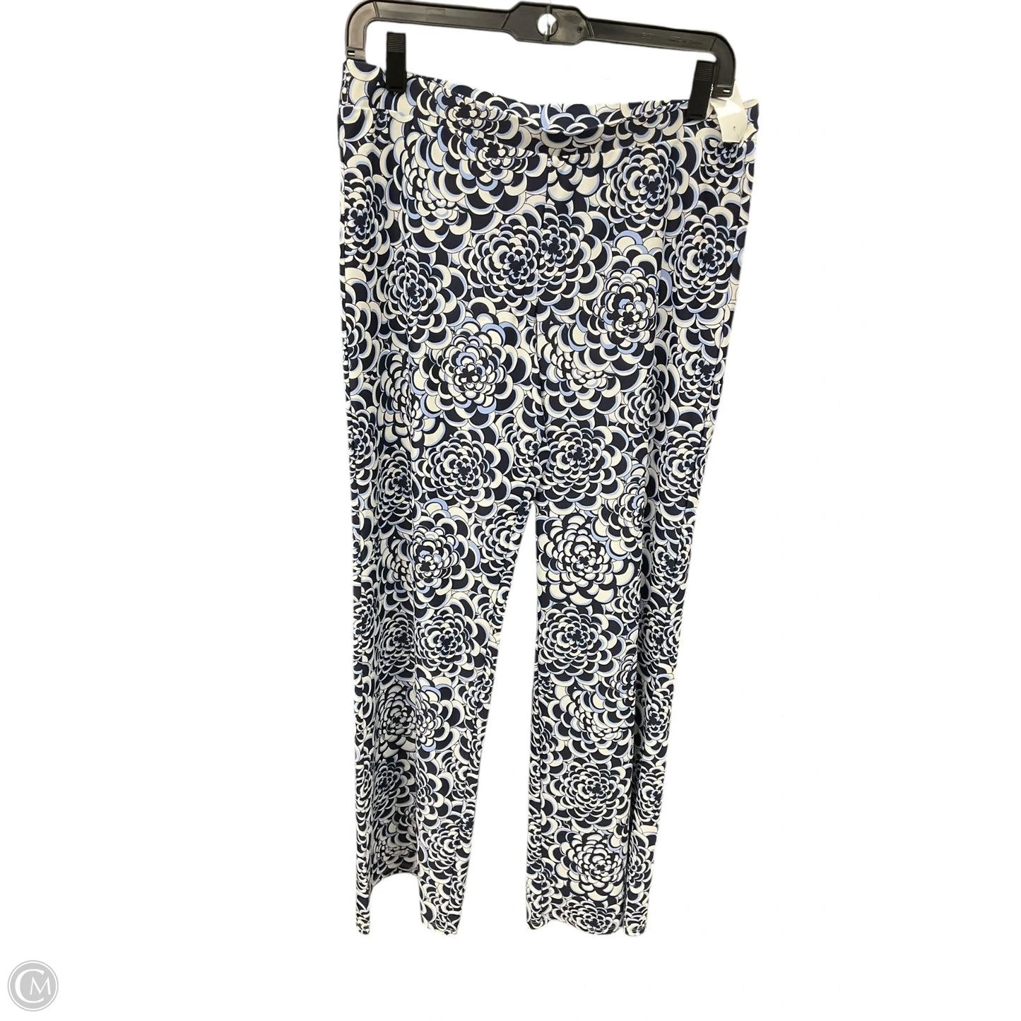 Pants Wide Leg By Jude Connally In Blue & White, Size: 4