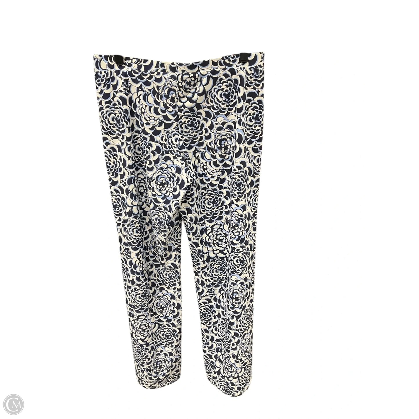 Pants Wide Leg By Jude Connally In Blue & White, Size: 4