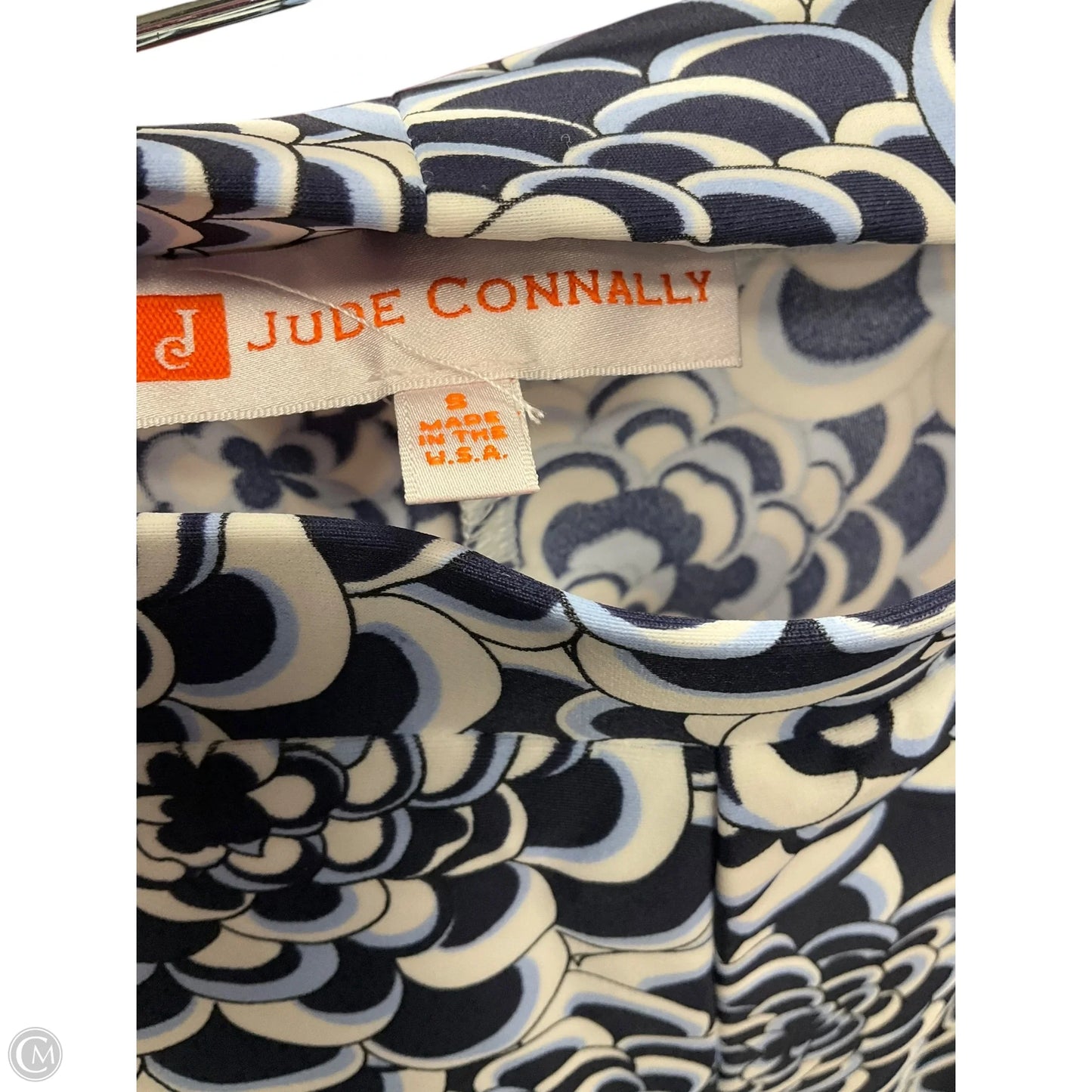 Pants Wide Leg By Jude Connally In Blue & White, Size: 4