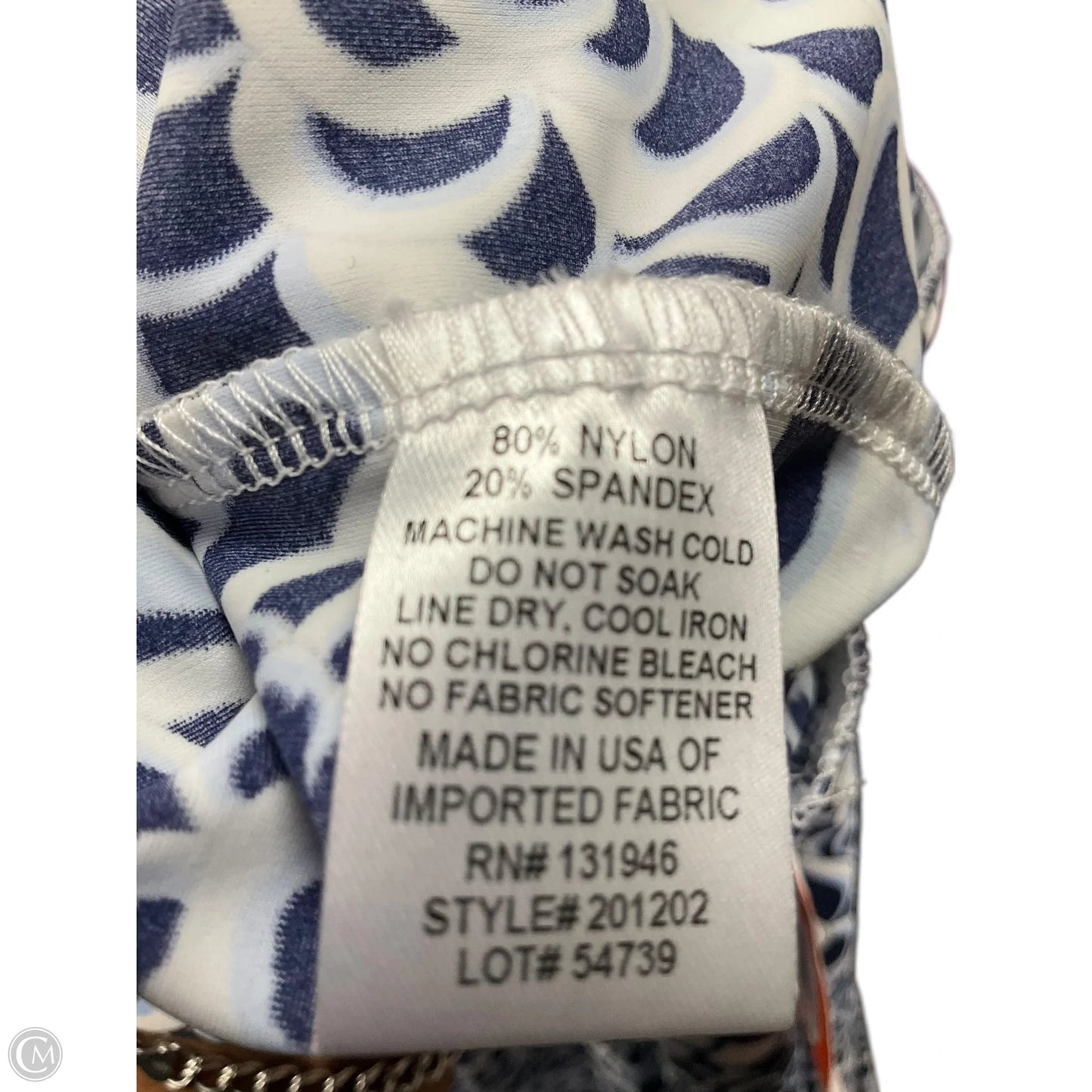 Pants Wide Leg By Jude Connally In Blue & White, Size: 4