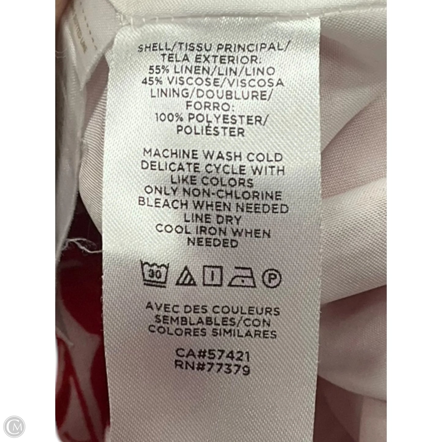 Skirt Midi By Ann Taylor In Red & White, Size: 12