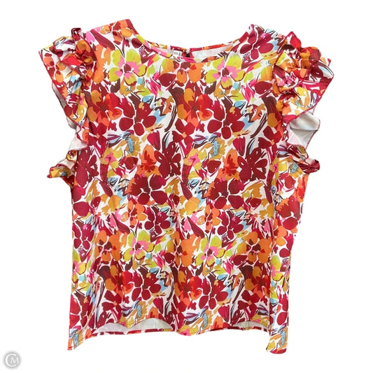 Top Sleeveless By Cmf In Floral Print, Size: Xxl