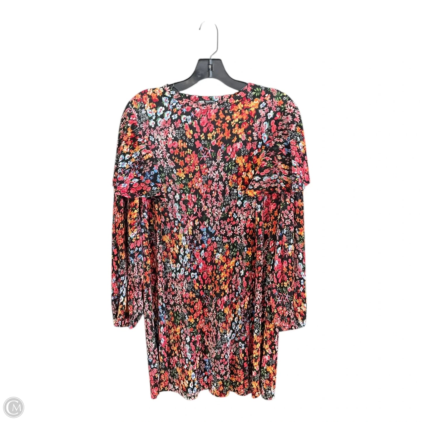 Dress Party Short By Zara In Floral Print, Size: S