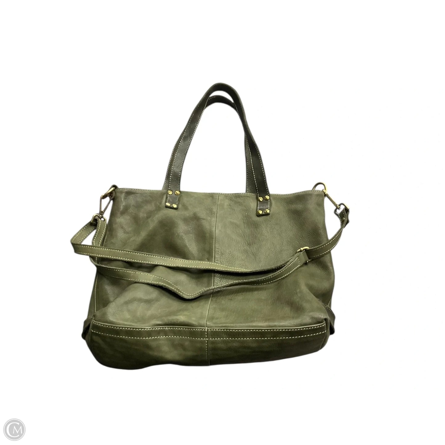 Handbag Leather By Clothes Mentor, Size: Medium