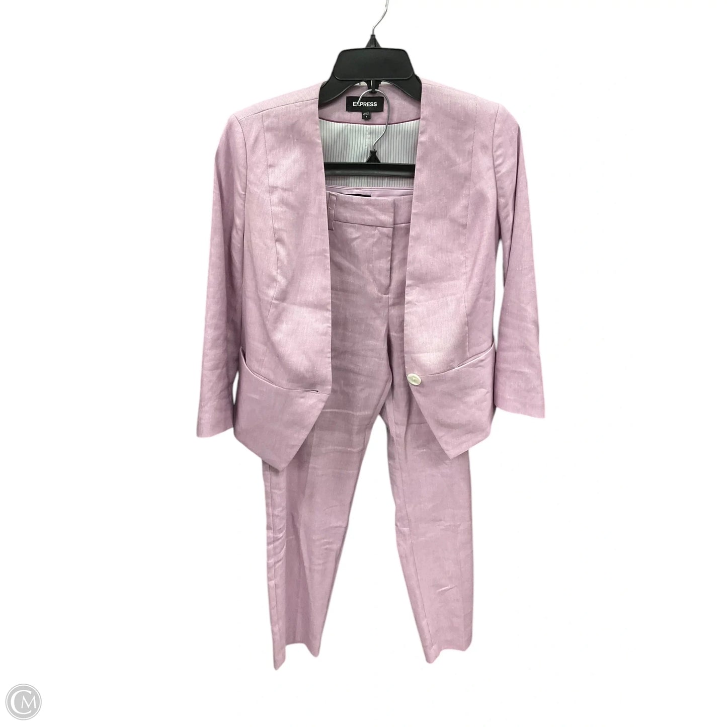 Pants Suit 2pc By Express In Purple, Size: S
