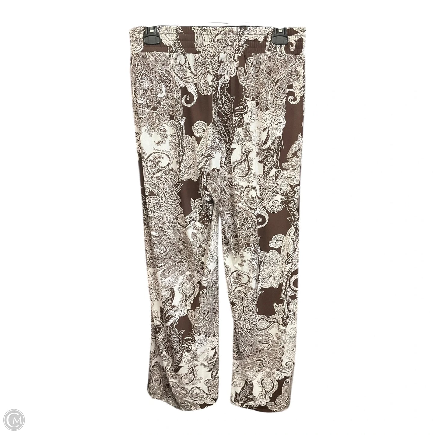 Pants Lounge By Iman Hsn In Brown & White, Size: 8