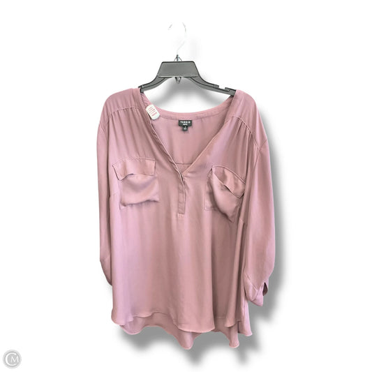 Top Long Sleeve Basic By Torrid In Purple, Size: 4x