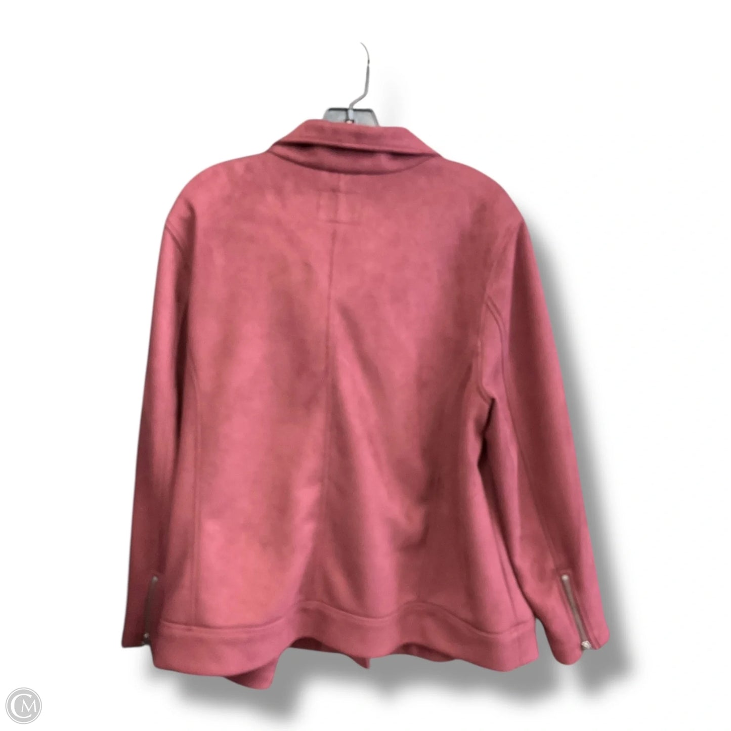 Jacket Moto By Old Navy In Maroon, Size: 2x