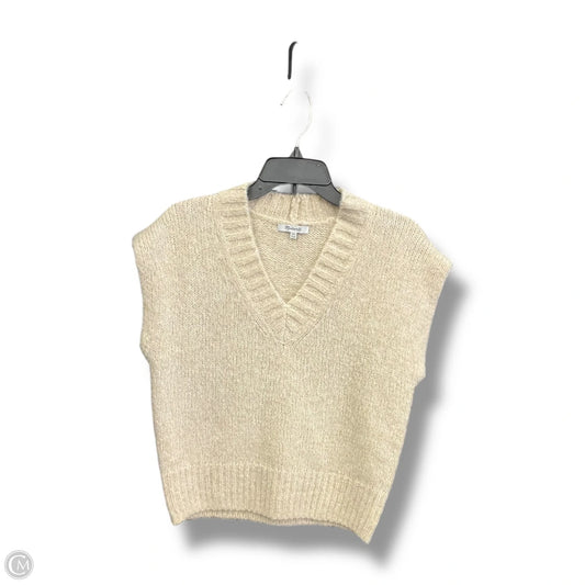 Vest Sweater By Madewell In Cream, Size: Xxs