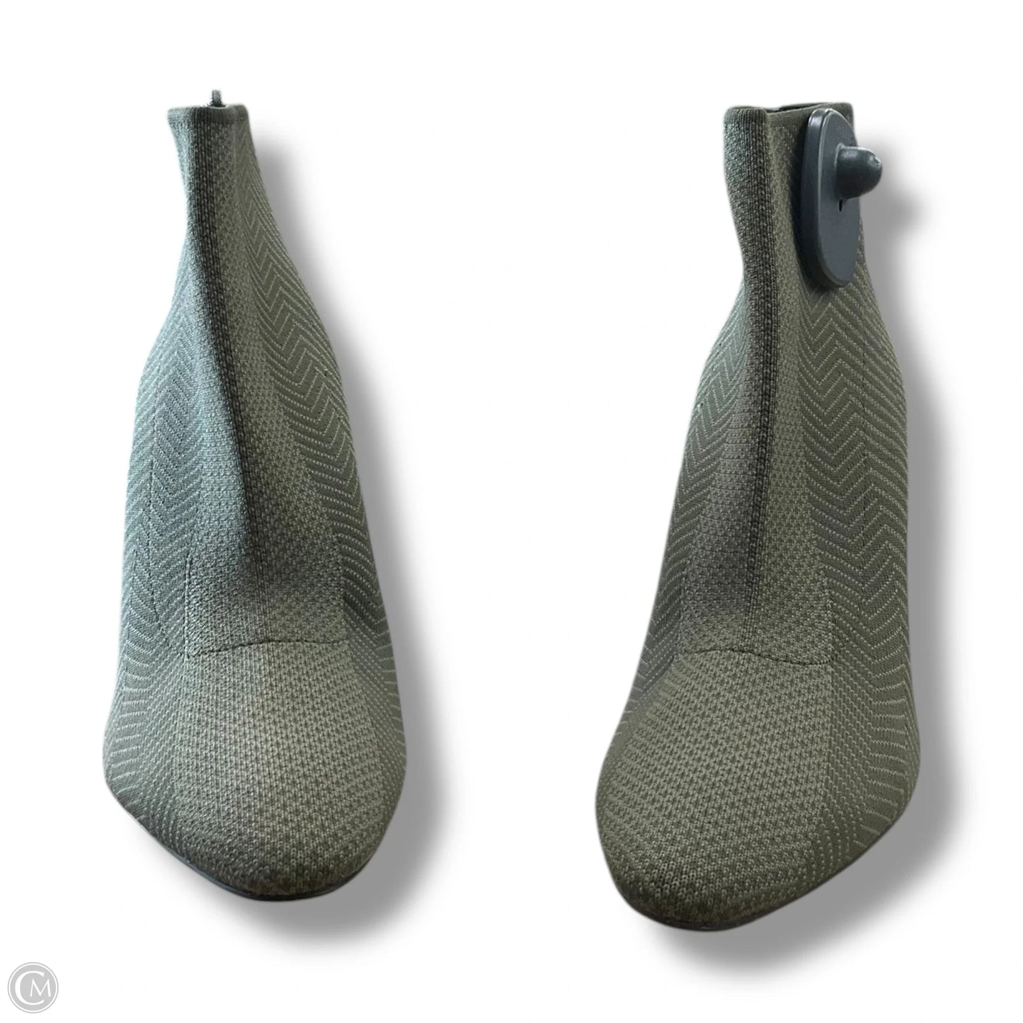 Shoes Heels Block By Zara Women In Green, Size: 7.5