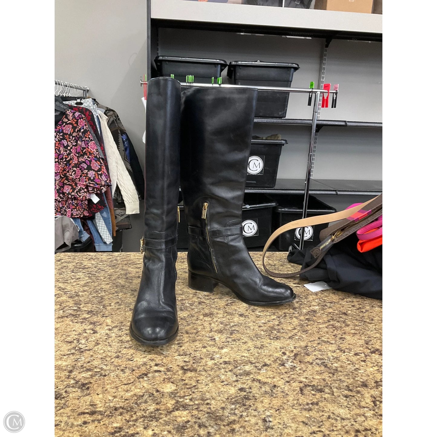 Boots Knee Heels By Michael By Michael Kors In Black, Size: 7.5