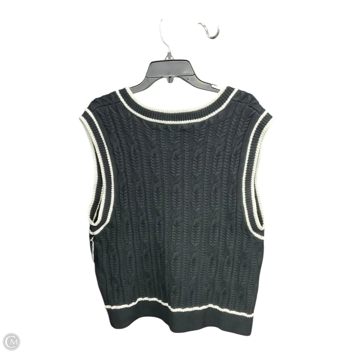 Vest Sweater By Abercrombie And Fitch In Blue & White, Size: Xl