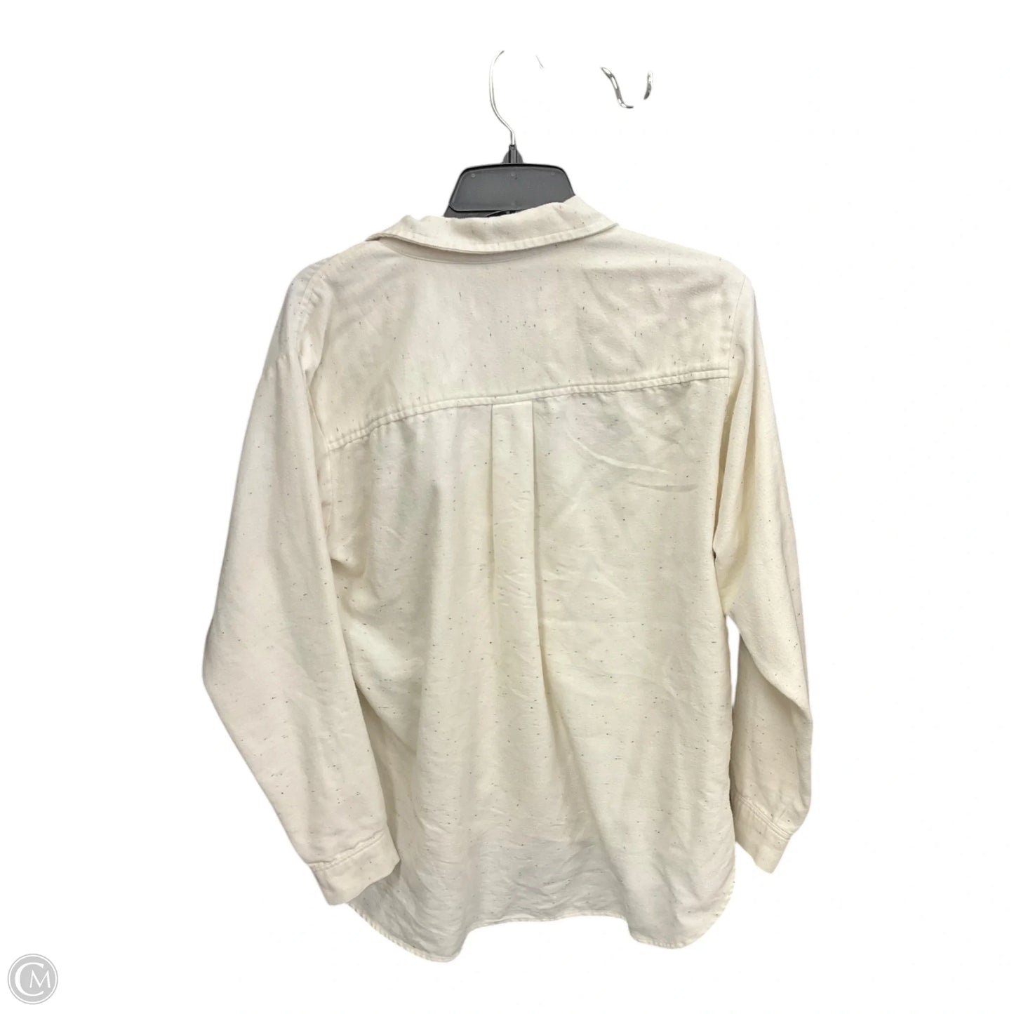 Top Long Sleeve By Loft In Cream, Size: M