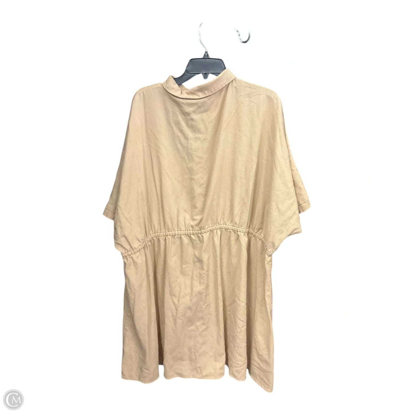 Dress Casual Midi By Clothes Mentor In Tan, Size: 3x