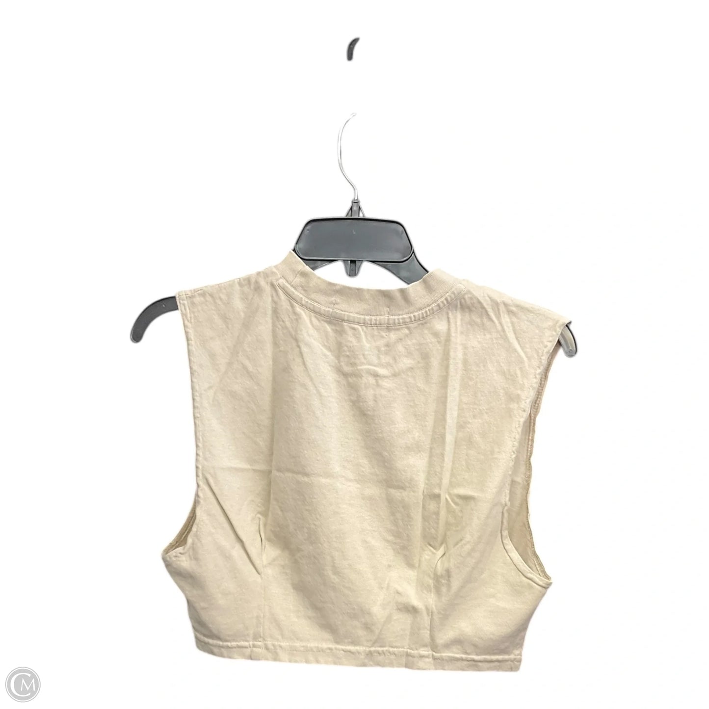 Top Sleeveless Basic By Clothes Mentor In Cream, Size: S