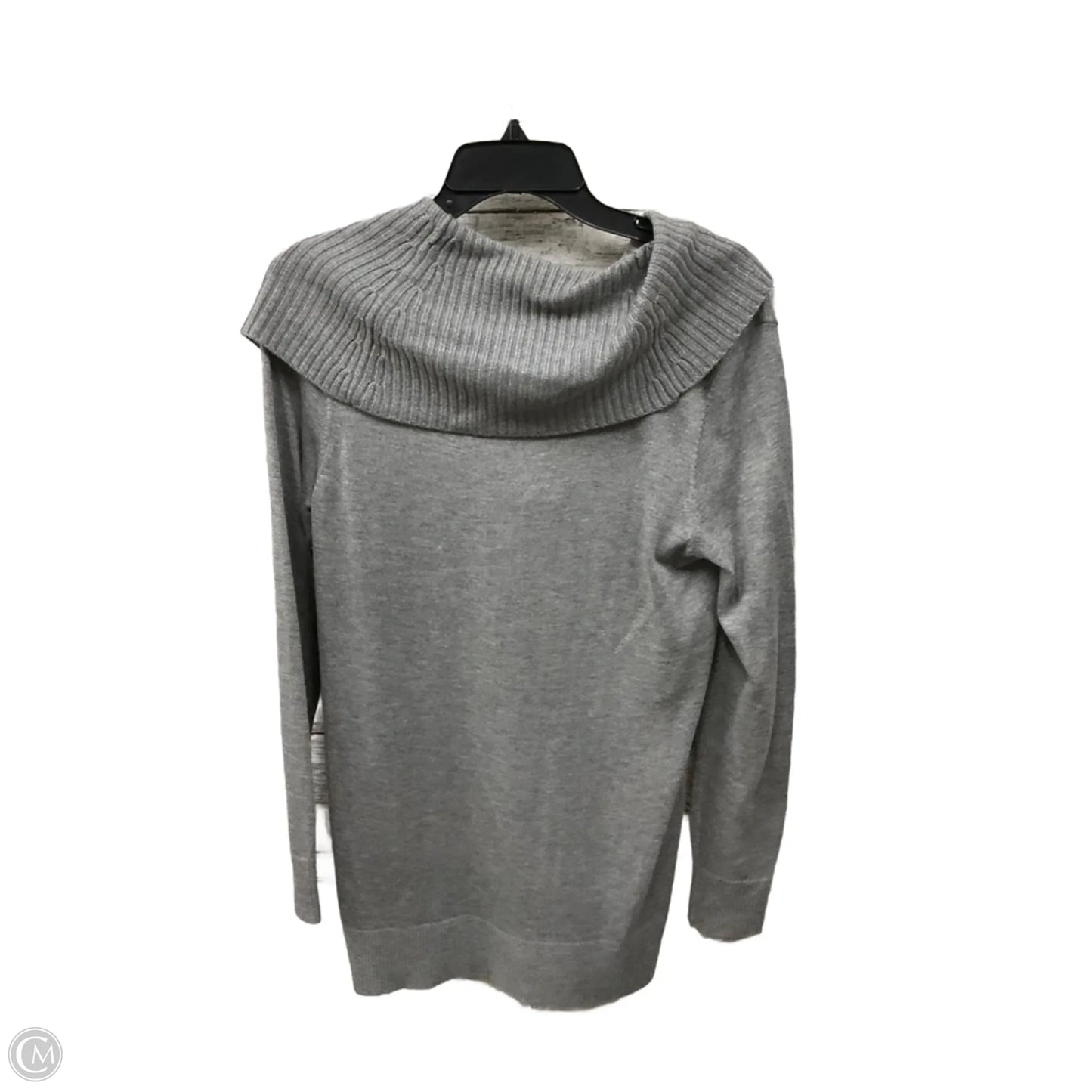 Top Long Sleeve Basic By Ann Taylor In Grey, Size: M