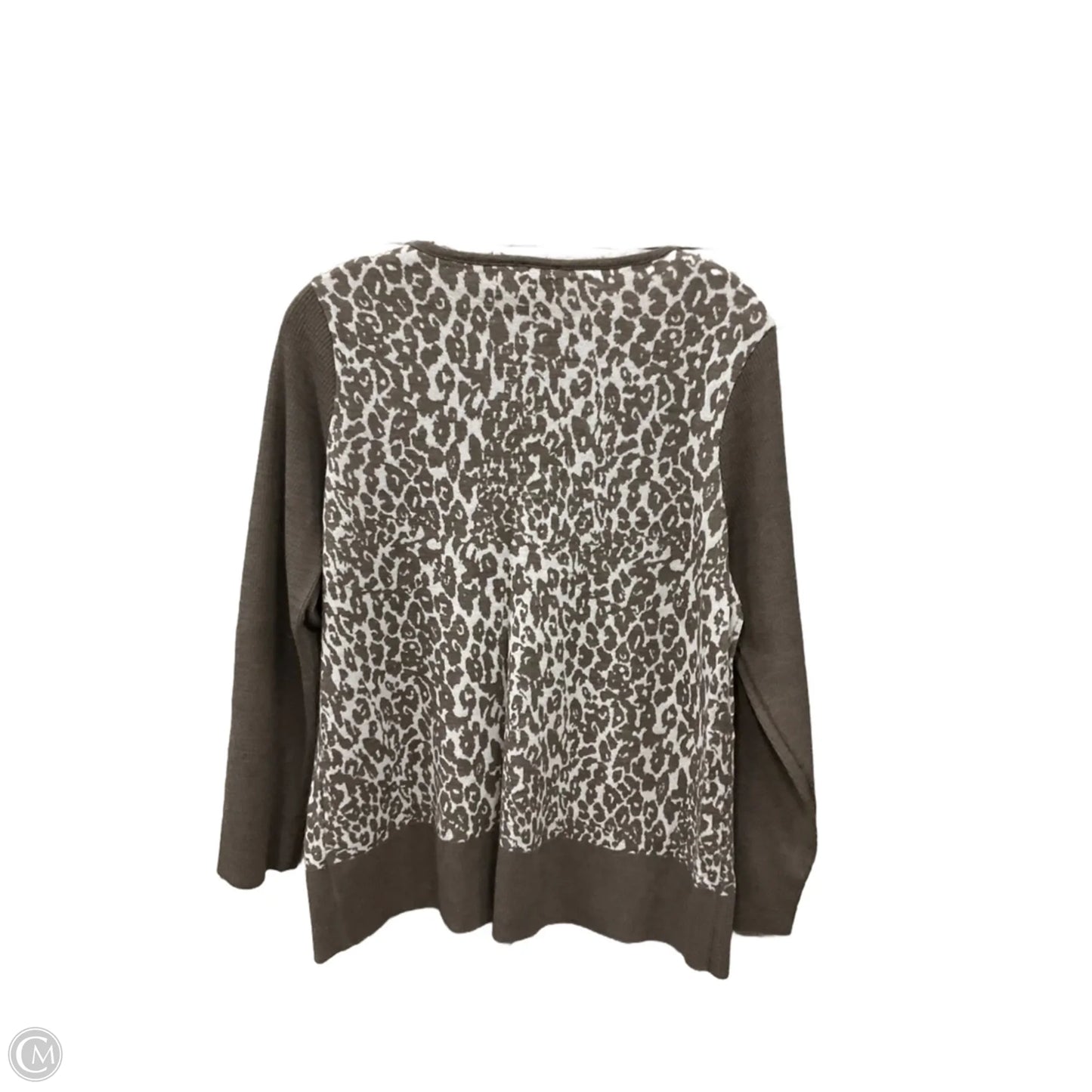 Top Long Sleeve By Chicos In Animal Print, Size: L
