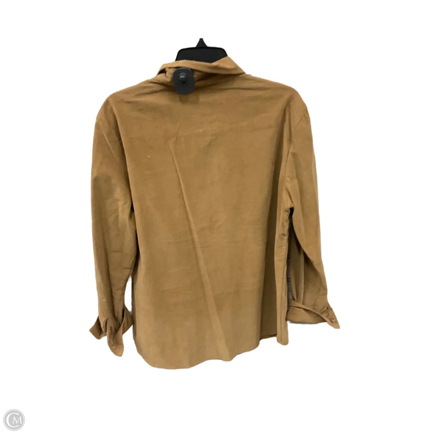 Jacket Shirt By Mac Duggal In Tan, Size: Xl