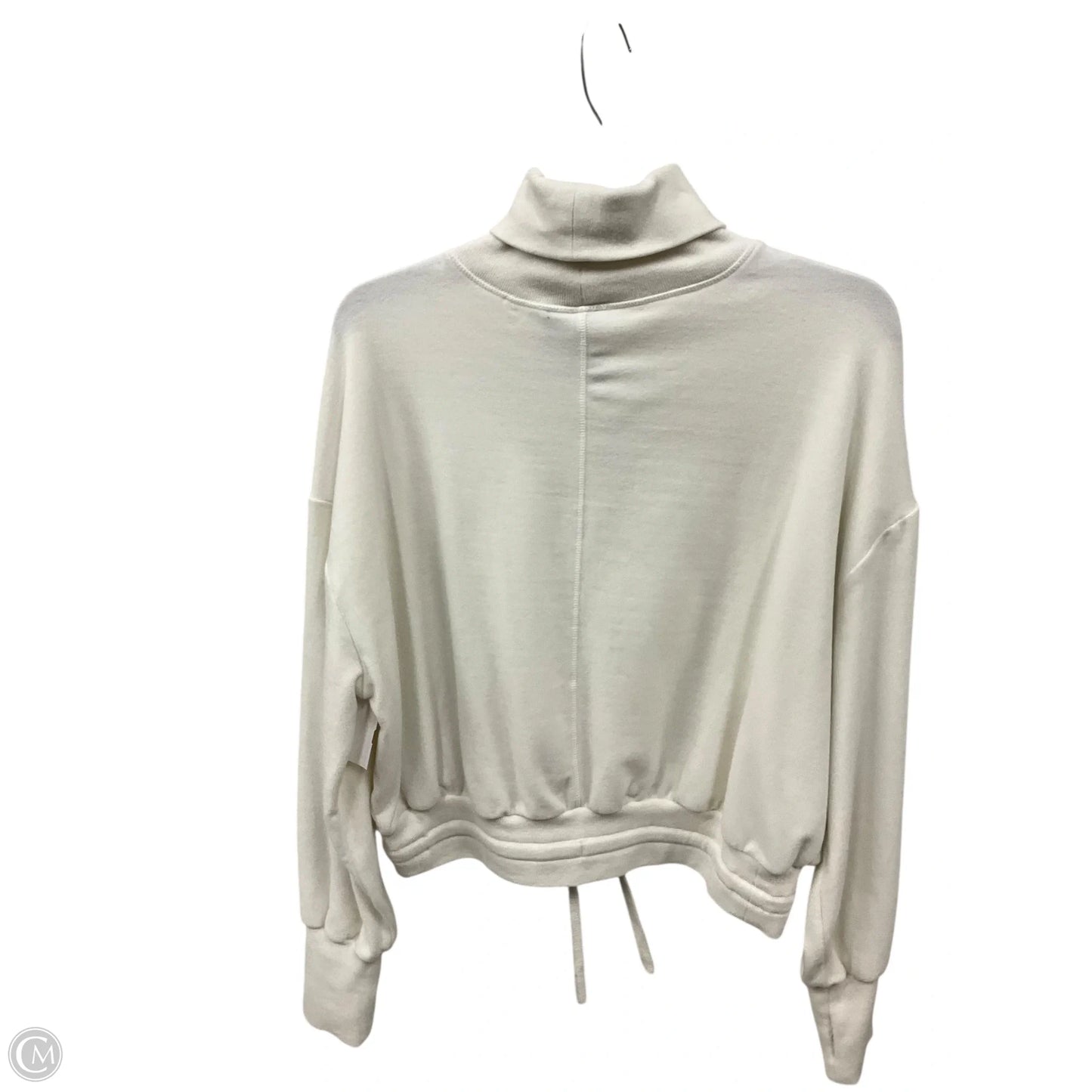 Athletic Top Long Sleeve Collar By Sweaty Betty In White, Size: S