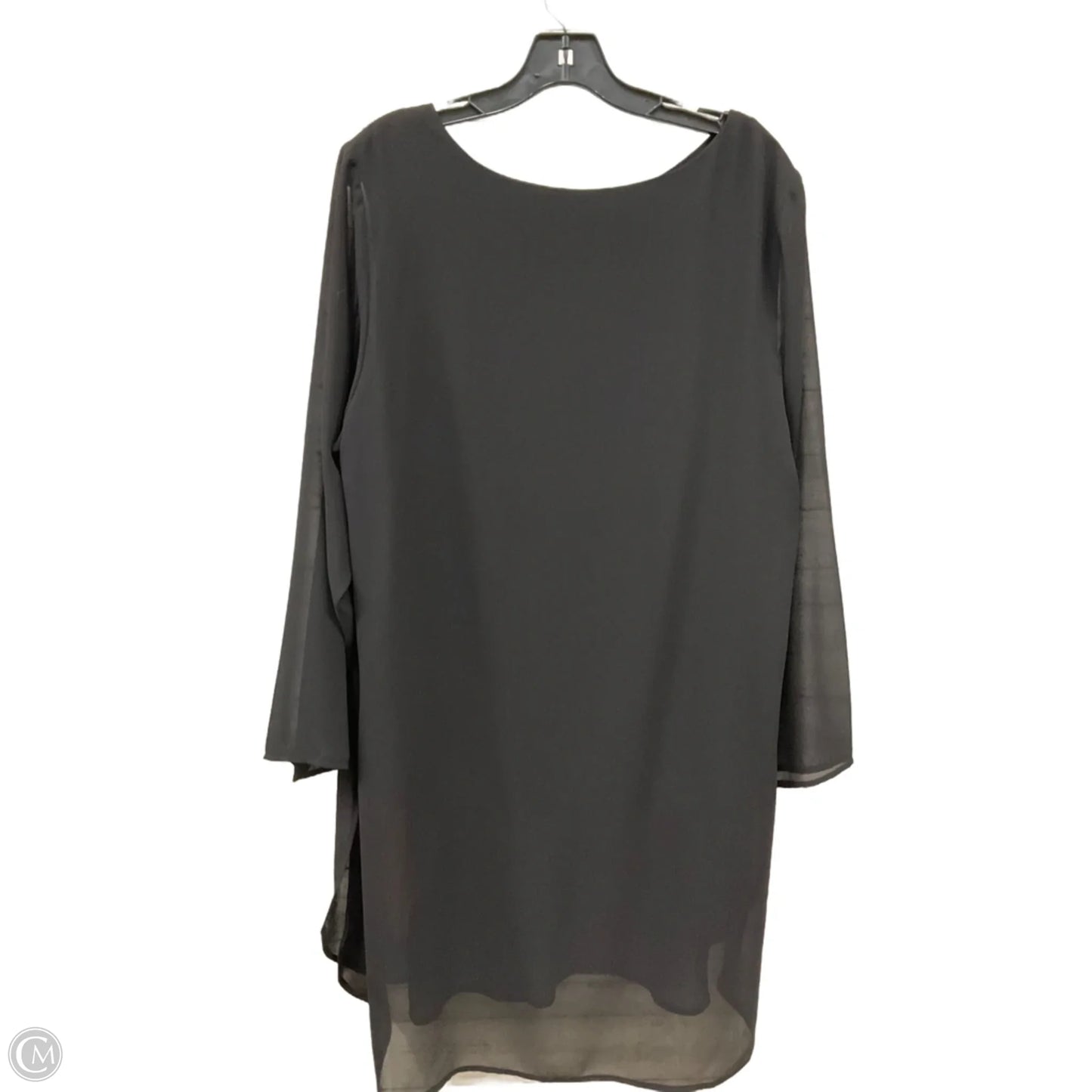 Tunic Long Sleeve By Alfani In Black, Size: 2x