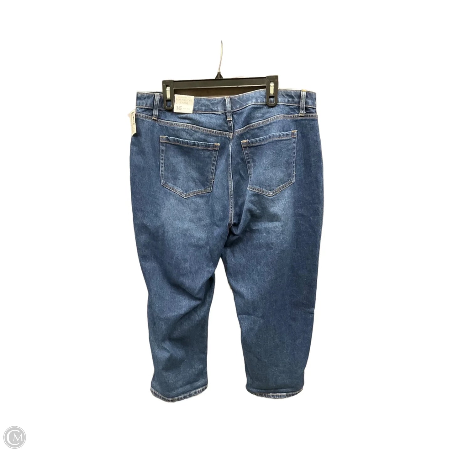 Jeans Cropped By Lane Bryant In Blue Denim, Size: 16